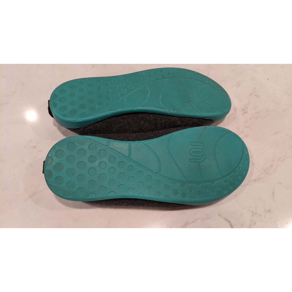 Mahabis Classic Gray Felt Shearling Detachable Slipper Women Size 39/ US 8 - Picture 5 of 12